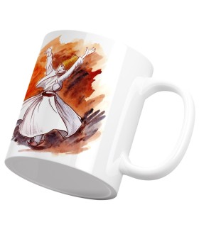 ماگ سرامیکی رقص صوفی آب رنگ