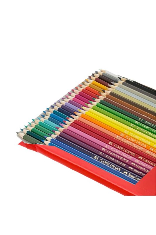 مداد رنگی 48 رنگ مقوایی کلاسیک فابرکاستل
