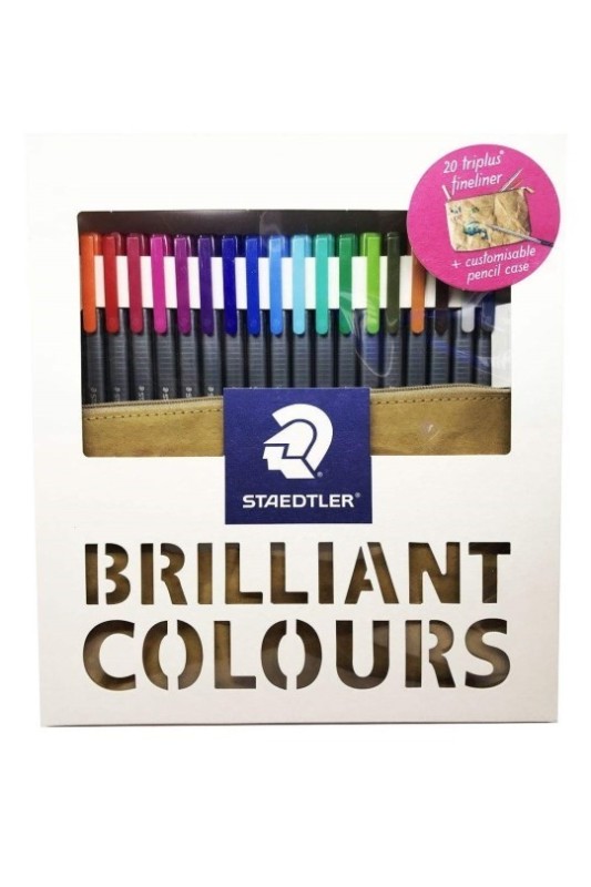 روان نویس نوک نمدی 20 رنگ استدلر