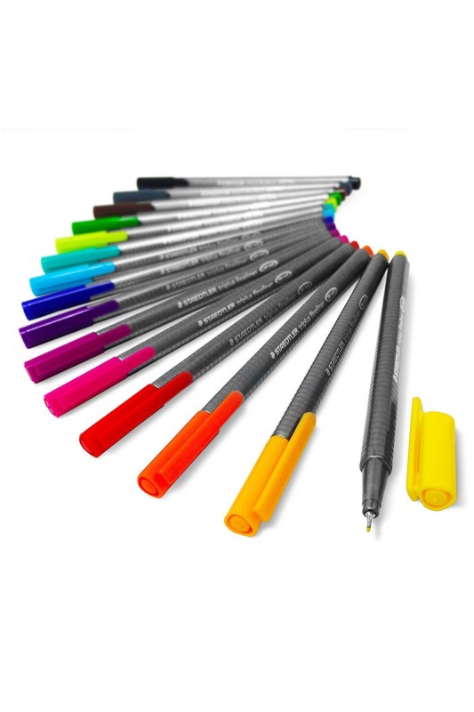 روان نویس نوک نمدی 20 رنگ استدلر