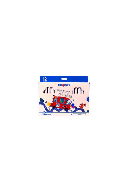 ماژیک نقاشی  12 رنگ جامبو اسکول فنس