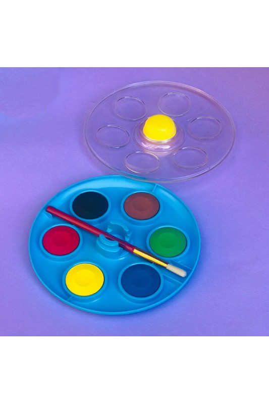 آبرنگ 6 رنگ مدل سیرک اسکول فنس