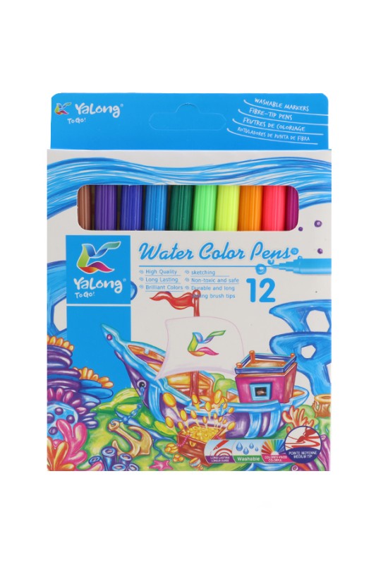 ماژیک نقاشی 12 رنگ یالونگ