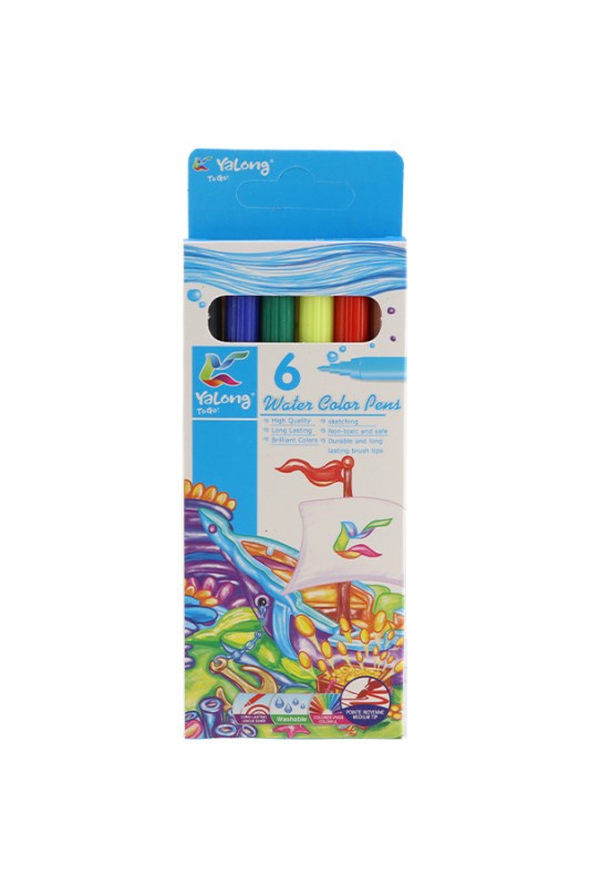 ماژیک نقاشی 6 رنگ یالونگ