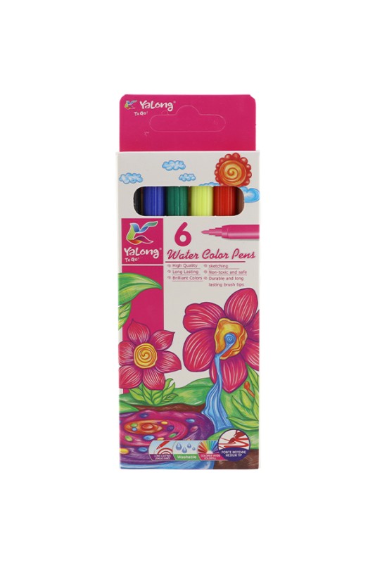 ماژیک نقاشی 6 رنگ یالونگ