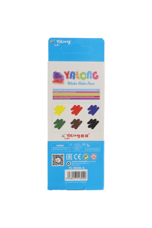ماژیک نقاشی 6 رنگ یالونگ