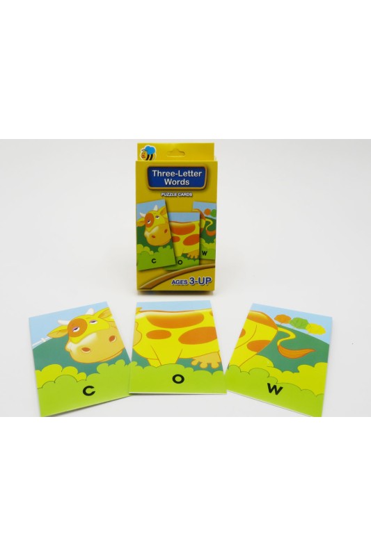 فلش کارت انگلیسی کلمات سه حرفی