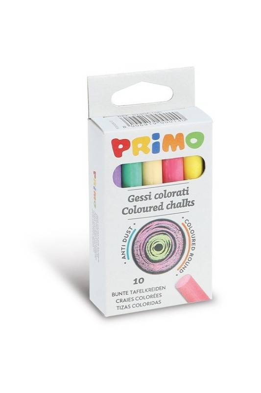 گچ رنگی بدون گرده ۱۰ تایی پریمو