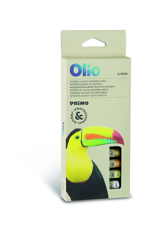 پاستل روغنی حرفه ای 12 رنگ پریمو