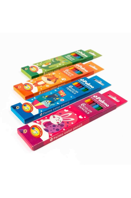 مداد رنگی 6 رنگ پالمو