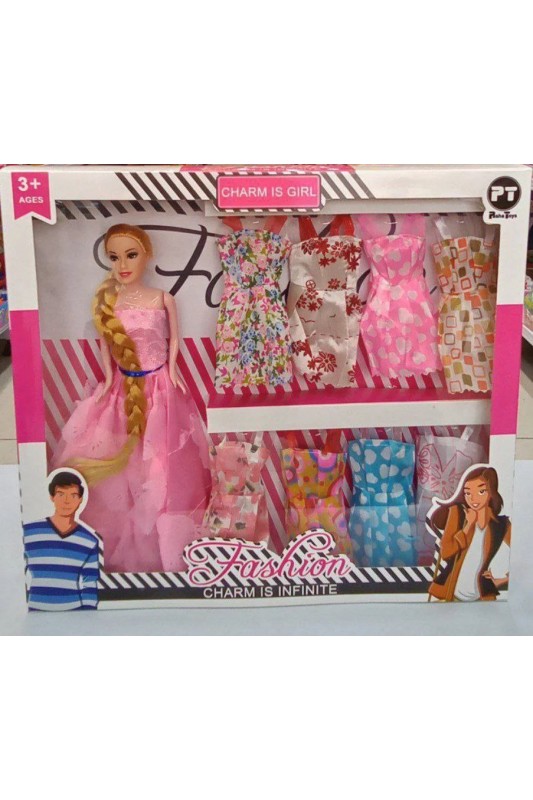 عروسک باربی 8 لباس