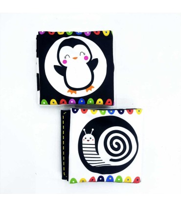 کتاب پارچه ای سیاه و سفید نوزاد