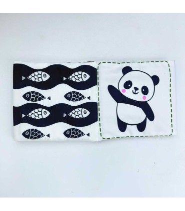 کتاب پارچه ای سیاه و سفید نوزاد