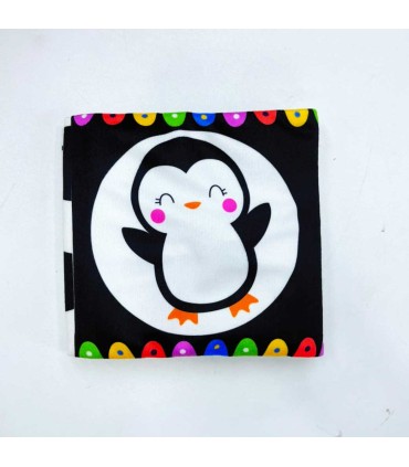 کتاب پارچه ای سیاه و سفید نوزاد