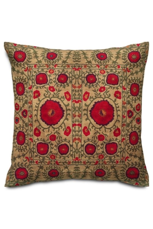 کوسن مخمل نوبهار کرم قرمز