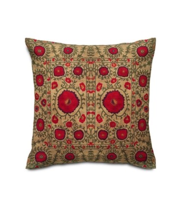 کوسن مخمل نوبهار کرم قرمز