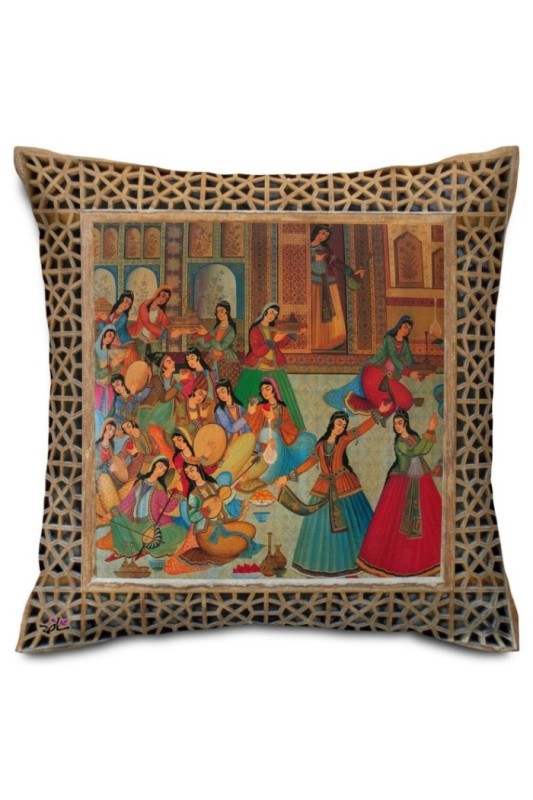 کوسن مخمل بزم ایرانی