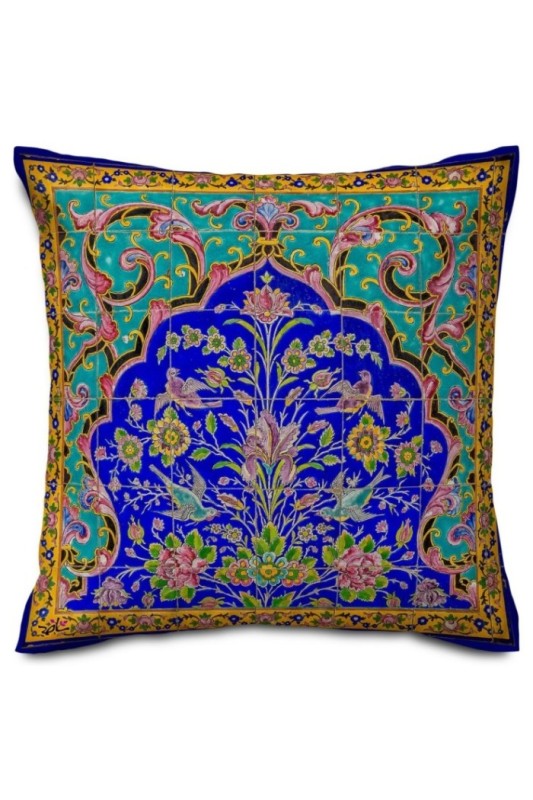 کوسن مخمل گل افشان