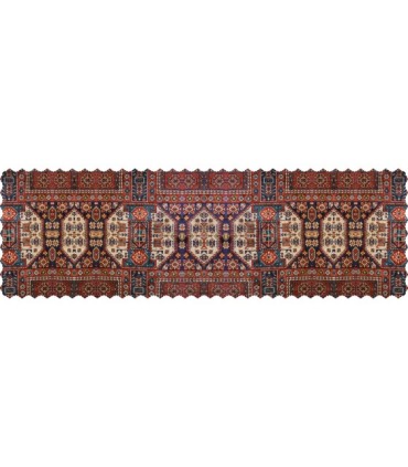 رانر مخمل فرش بافت گل قشقایی