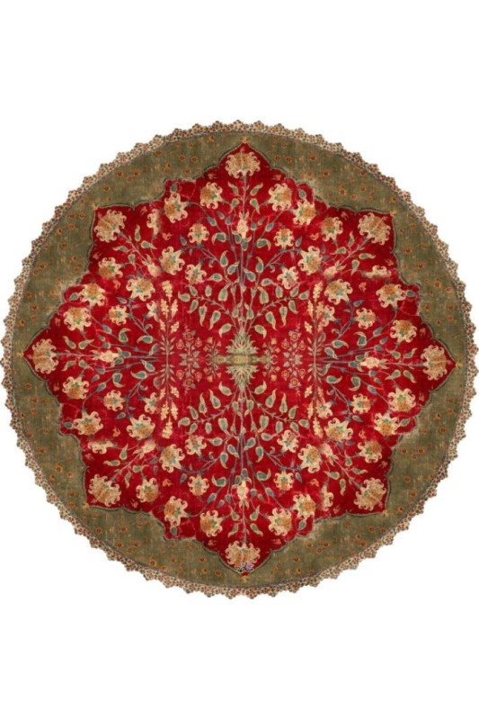 رومیزی مخمل گرد دلنواز
