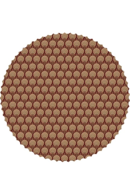 رومیزی مخمل گرد سنوبر