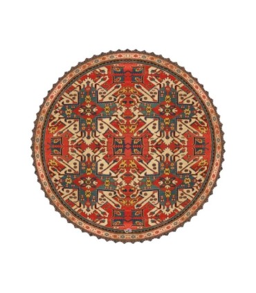 رومیزی مخمل گرد فرش ترنج