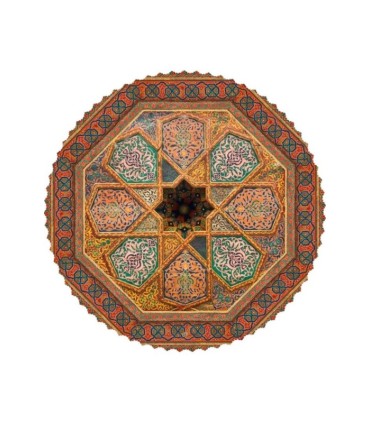 رومیزی مخمل سقف چوب و چرم