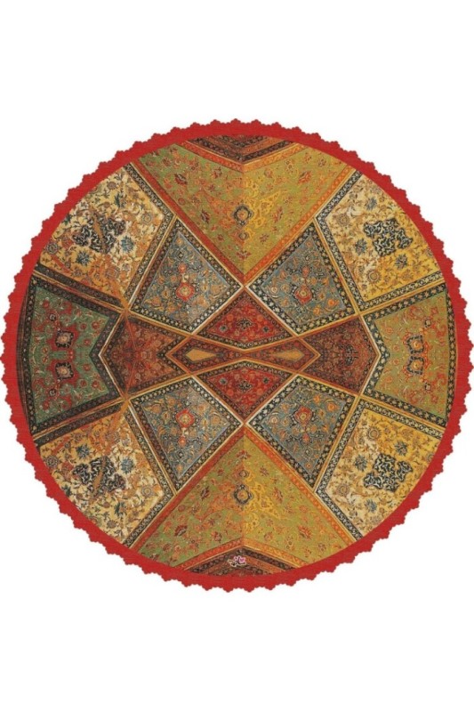 رومیزی مخمل گرد چهلستون