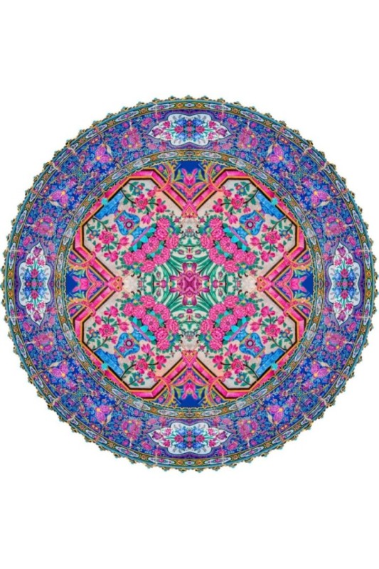 رومیزی مخمل دایره نصیرالملک