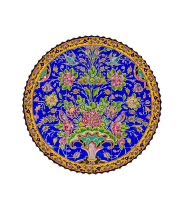 رومیزی مخمل گرد گل افشان