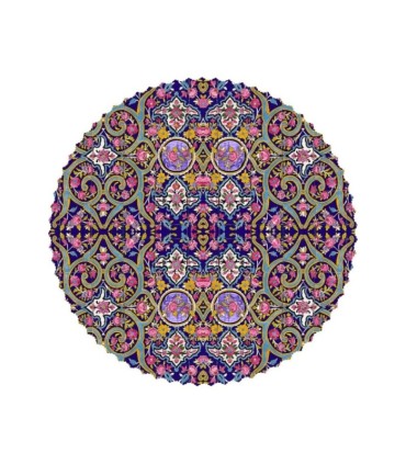 رومیزی مخمل گرد ارغوان