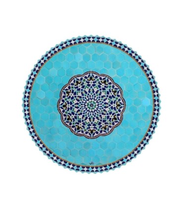 رومیزی مخمل گرد حوض نقاشی