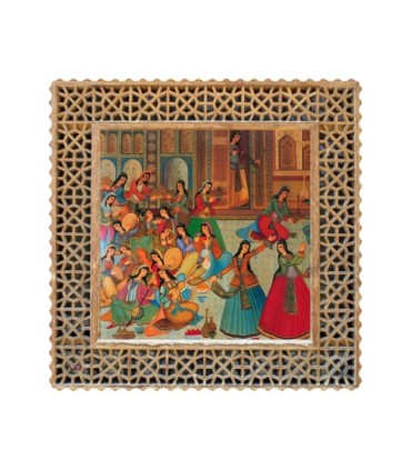 رومیزی مخمل مربع بزم ایرانی