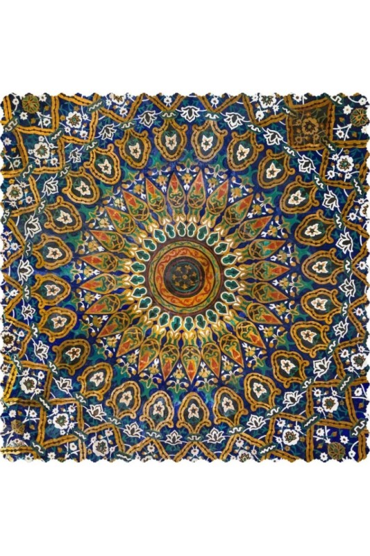 رومیزی مخمل مربع شمس ابرنگ