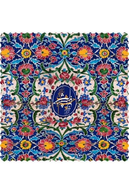 رومیزی مخمل مربع ترنج