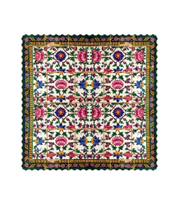 رومیزی مخمل مربع لوتوس