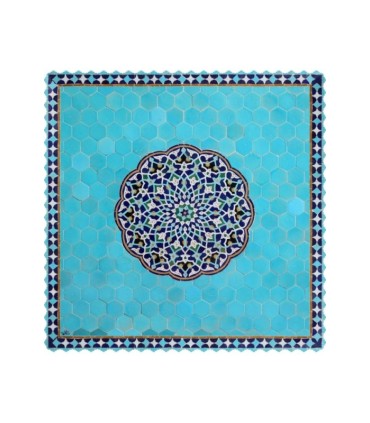 رومیزی مخمل مربع حوض نقاشی