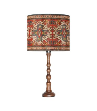 آباژور پایه کوتاه چوبی فرش ترنج