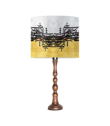 آباژور پایه کوتاه چوبی خط خاکی