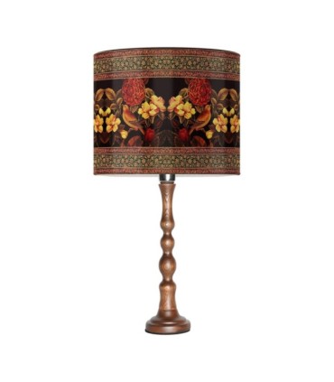 آباژور پایه کوتاه چوبی گل مرغ