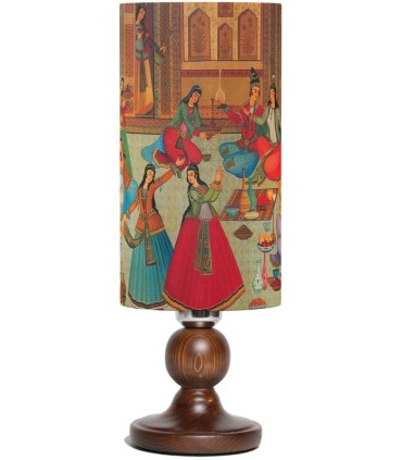 آباژور لیوانی بزم ایرانی پایه چوبی