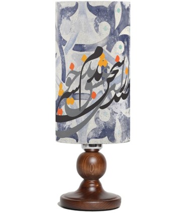 آباژور لیوانی پایه چوبی شعر از صدای سخن عشق نشنیدم خوشتر