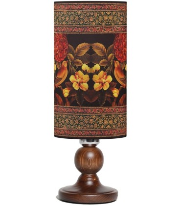 آباژور لیوانی گل مرغ پایه چوبی