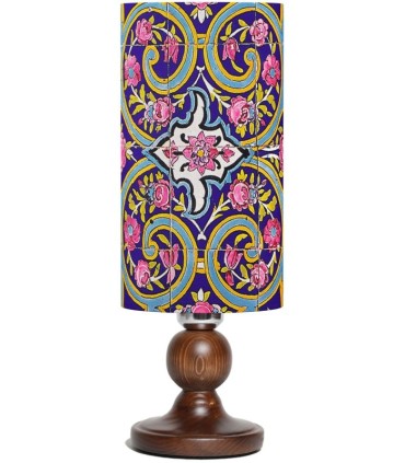 آباژور لیوانی ارغوان پایه چوبی