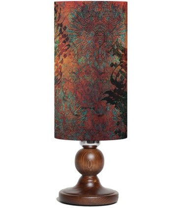 آباژور لیوانی پایه چوبی خط و پتینه