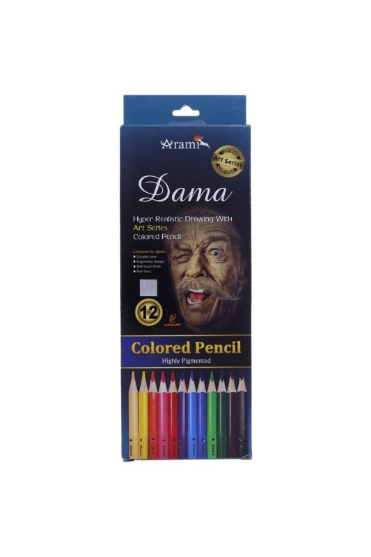 مداد رنگی 12 رنگ آرامی Arami سری آرت
