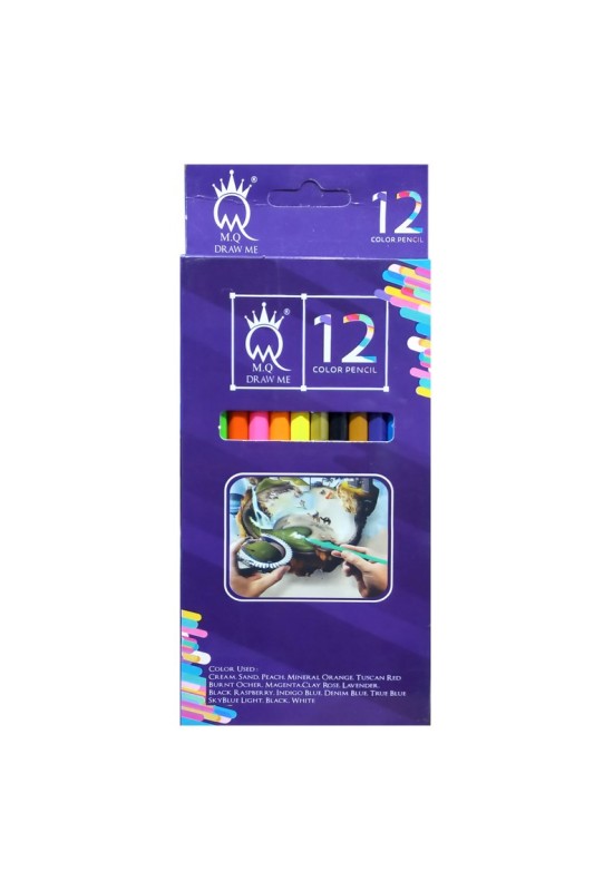مداد رنگی 12 رنگ ام کیو MQ