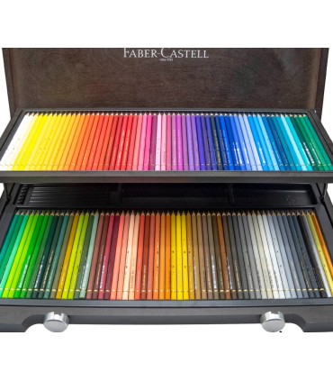مداد رنگی 120 رنگ جعبه چوبی فابرکاستل