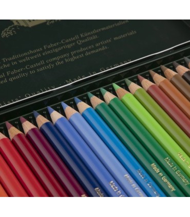 مداد رنگی 24 رنگ پلی کروم جعبه فلزی فابرکاستل
